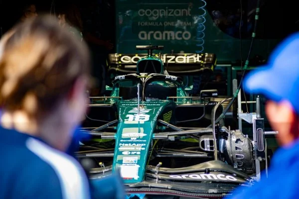 formula one team garage