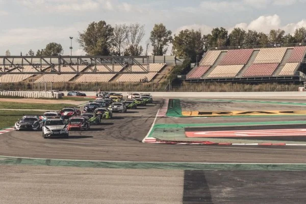 racing car corner track